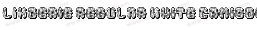 Lingerie Regular White Camisole字体转换